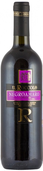 Вино Иль Рокколо Негроамаро (Il Roccolo Negroamaro) красное сухое 0,75л Крепость 12%
