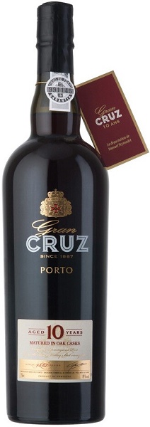 Вино ликерное Портвейн Порто Гран Круз (Porto Gran Cruz) 10 лет 0,75л Крепость 20%