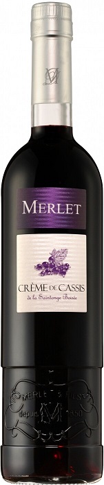 Ликер Мерле Крем де Кассис Черная смородина (Merlet Creme de Cassis) десертный 0,7л Крепость 18%