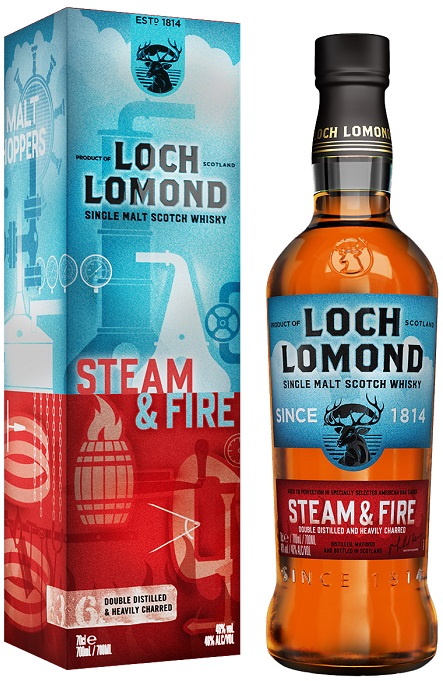 Виски Лох Ломонд Стим энд Фаэ (Loch Lomond Steam & Fire) 0,7л 46% в подарочной коробке