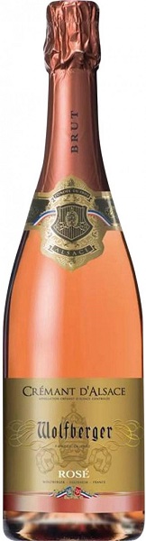 Вино игристое Вольфберже Креман д'Эльзас (Wolfberger) розовое брют 0,75л Крепость 12%