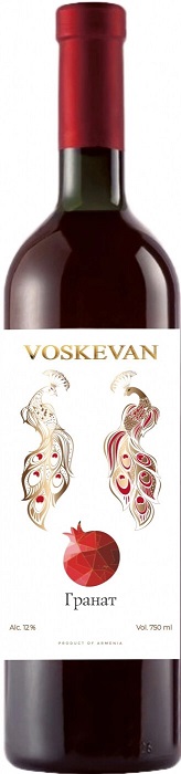 Вино Воскеван Гранат (Voskevan" Pomegranate) красное полусладкое 0,75л Крепость 12%