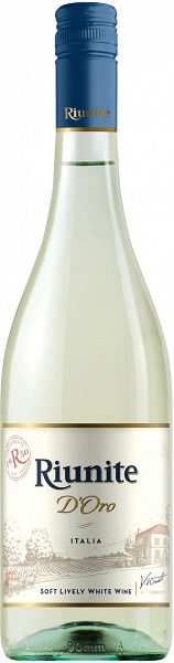 Вино игристое Риуните Д'Оро (Riunite) белое полусладкое 0,75л Крепость 8%