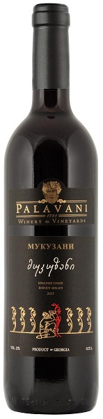 Вино Палавани Мукузани (Palavani Mukuzani) красное сухое 0,75л Крепость 12%