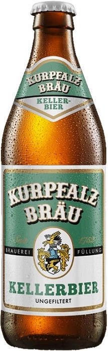 Пиво Курпфальц Брой Келлербир (Kurpfalz Brau Kellerbier) светлое 0,5л Крепость 4,9%