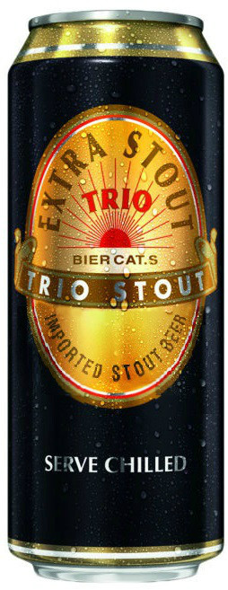 Пиво Трио Экстра Стаут (Trio Extra Stout) фильтрованное темное 0,5л Крепость 7,2%