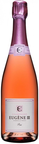 Шампанское Еужен III Розе (Eugene III Rose) розовое брют 0,75л Крепость 12%.