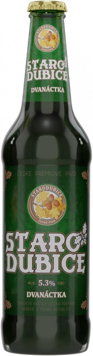 Пиво Стародубице Дванактка (Starodubice Dvanactka) светлое 0,5л Крепость 5,3%