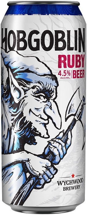 Пиво Вичвуд Брювери Хобгоблин Руби (Wychwood Hobgoblin Ruby) темное 0,5л 4,5% в жестяной банке