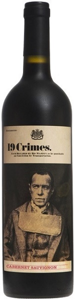 Вино 19 Преступлений Каберне Совиньон (19 Crimes Cabernet Sauvignon) красное полусухое 0,75л 14%