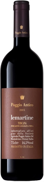 Вино Поджио Антико Лемартине (Poggio Antico Lemartine) красное сухое 0,75л Крепость 14,5%