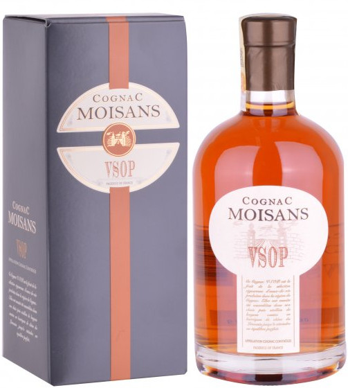 Коньяк Муазон (Cognac Moisans) VSOP 0,7л Крепость 40% в подарочной коробке