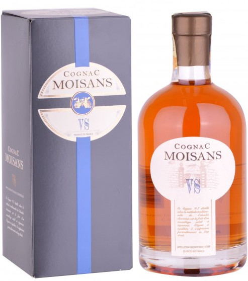 Коньяк Муазон (Cognac Moisans) VS 0,7л Крепость 40% в подарочной коробке