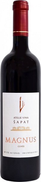 Вино Ателье Вина Шапат Магнус Кюве (Atelje Vina Sapat) красное сухое 0,75л Крепость 13,5%