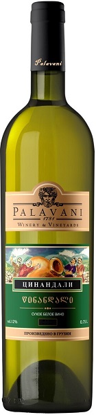 Вино Палавани Цинандали (Palavani Tsinandali) белое сухое 0,75л Крепость 12%