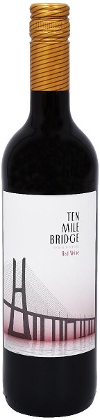 Вино Тен Майл Бридж (Ten Mile Bridge) красное сухое 0,75л Крепость 12,5%
