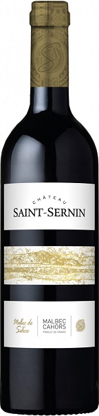 Вино Шато Сен-Сернен Каор Мальбек де Силис (Chateau Saint-Sernin) красное сухое 0,75л Крепость 14%