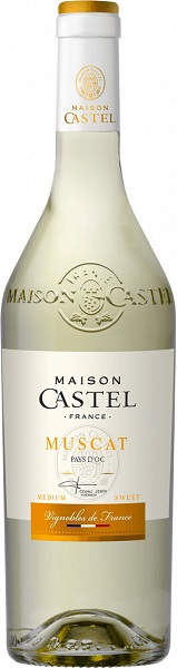 Вино Мезон Кастель Мускат Пэи д’Ок (Maison Castel, Muscat) белое полусладкое 0,75л 12%