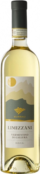Вино Суррау Лимиццани Верментино ди Галлура (Surrau) белое сухое 0,75л Крепость 13,5%
