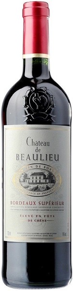 Вино Шато де Болье Бордо Супериор (Chateau de Beaulieu Bordeaux) красное сухое 0,75л Крепость 12,5%