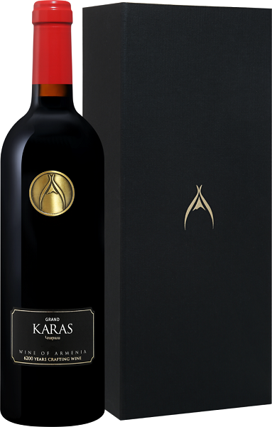 Вино Карас Гран Карас (Grand Karas) красное сухое 0,75л Крепость 15% в подарочной коробке