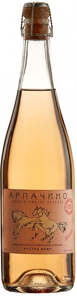 Вино Арпачино Цимлянский черный (Arpachino) розовое экстра брют 0,75л Крепость 13%