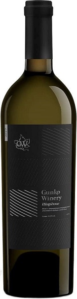 Вино Гунько Вайнери Шардоне (Gunko Winery Chardonnay) белое сухое 0,75л Крепость 14%