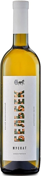 Вино Винный Клуб Бельбек Мускат (Wine Club Belbek Muscat) белое сухое 0,75л Крепость 12%