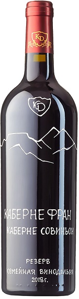 Вино КД Каберне Совиньон-Каберне Фран (KD Cabernet Sauvignon-Cabernet Franc) красное сух 0,75л 14,3%