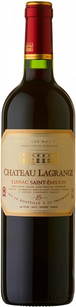 Вино Шато Лагранж Люссак Сент-Эмильон (Chateau Lagrange Lussac) красное сухое 0,75л Крепость 14,5%