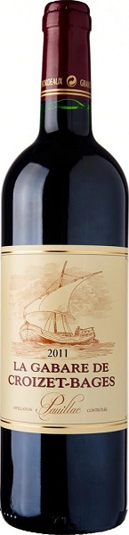 !Вино Ля Габар де Круазэ-Баж (La Gabare de Croizet-Bages) красное сухое 0,75л Крепость 13%