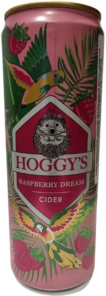 Сидр Хоггис Малиновый (Hoggy’s Raspberry Dream) полусухой 0,355л 4,5% в жест/банке