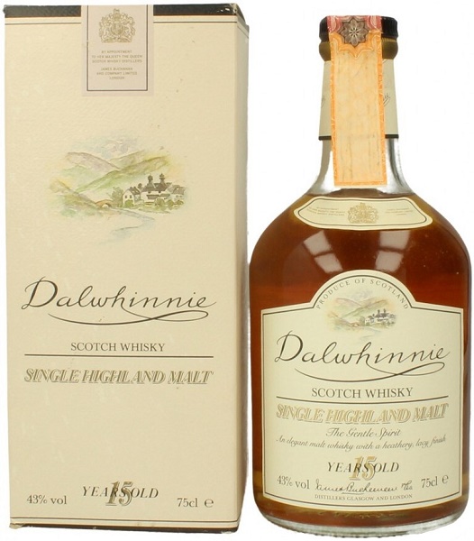 Виски Далвини Молт (Whiskey Dalwhinnie" Malt) 15 лет 0,7л 43% в подарочной коробке