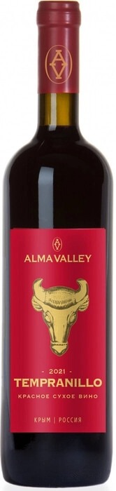Вино Альма Валей Темпранильо (Alma Valley Tempranillo) красное сухое 0,75л Крепость 14%