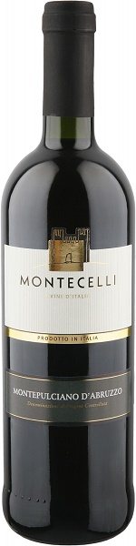 Вино Монтечелли Монтепульчано д'Абруццо (Montecelli Montepulciano d'Abruzzo) красное сухое 0,75л 12%