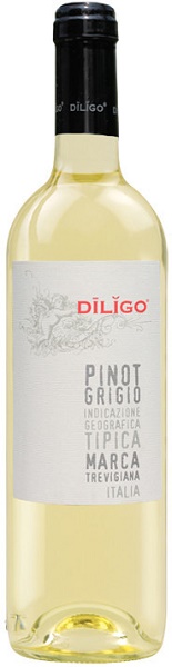 Вино Дилиго Пино Гриджио (Diligo Pinot Grigio) белое сухое 0,75л Крепость 12,5%