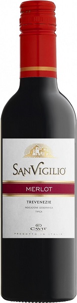 Вино Санвиджилио Мерло (Sanvigilio Merlot) красное сухое 0,375л Крепость 12,5%