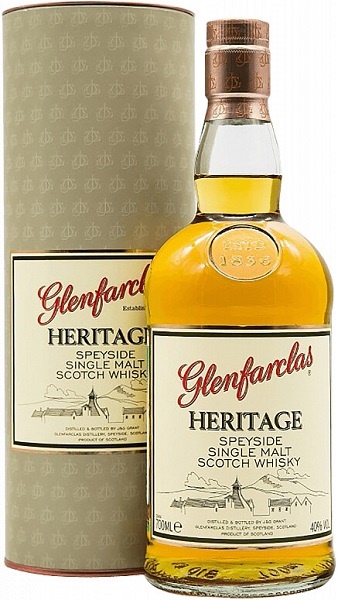 Виски Гленфарклас Херитейдж (Glenfarclas Heritage)  0,7л Крепость 40% в тубе