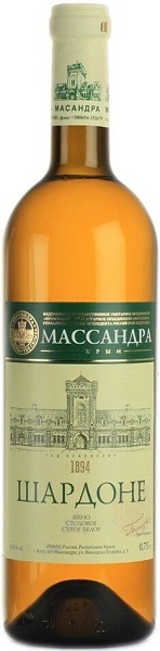 Вино Массандра Шардоне (Massandra Chardonnay) белое сухое 0,75 Крепость 12%