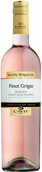 Вино Мастри Вернаколи Пино Гриджио Розато (Mastri Vernacoli) розовое сухое 0,75л Крепость 12,5%