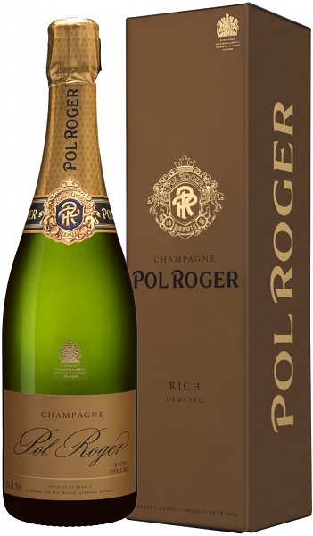 Шампанское Поль Роже Рич (Pol Roger Rich) белое полусухое 0,75л 12,5% в подарочной коробке