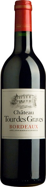 Вино Шато Тур де Грав (Chateau Tour des Graves) красное сухое 0,75л Крепость 13%
