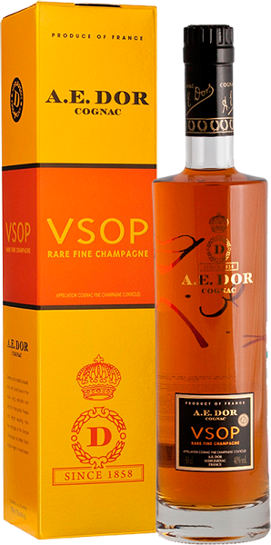 Коньяк А.Е.Дор Рар Фин Шампань (A.E. Dor Rare Fine Champagne) VSOP 8 лет 0,5 л 40% в коробке
