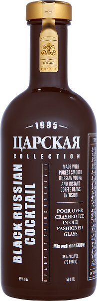 Коктейль Царская коллекция Блэк Рашн (Tsarskaja collection Black Ration) 0,5л Крепость 35%