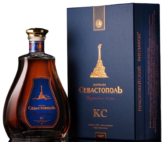 Коньяк Севастополь Прасковейский (Cognac Sevastopol Praskoveysky) КС 10 лет 0,7л 40% в коробке