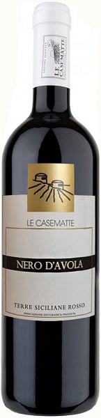 Вино Ле Казематте Неро д'Авола (Le Casematte Nero d'Avola) красное полусухое 0,75л Крепость 14%