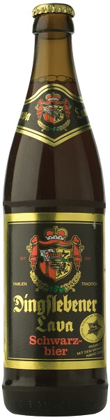 Пиво Дингслебенер Лава (Dingslebener Lava) фильтрованное темное 0,5л Крепость 6% стеклянная бутылка