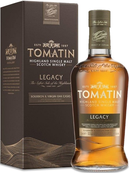 Виски Томатин Легаси (Whiskey Tomatin Legacy) 8 лет 0,7л Крепость 43% в подарочной коробке