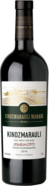 Вино Киндзмараули Марани Оригинал (Kindzmarauli Marani) красное полусладкое 0,75л Крепость 11,5%