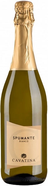 Вино игристое Каватина Спуманте Бьянко Драй (Cavatina Spumante Bianco Dry) белое сухое 0,75л 9,5%